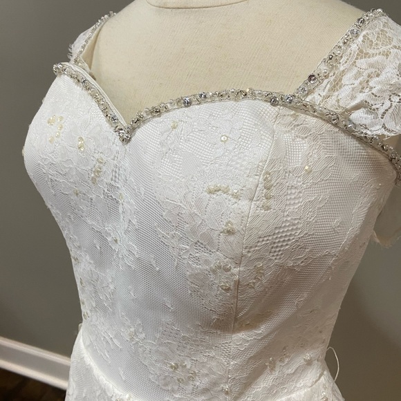 FREE Shipping! Jasmine Lace Wedding Dress - Picture 2 of 8